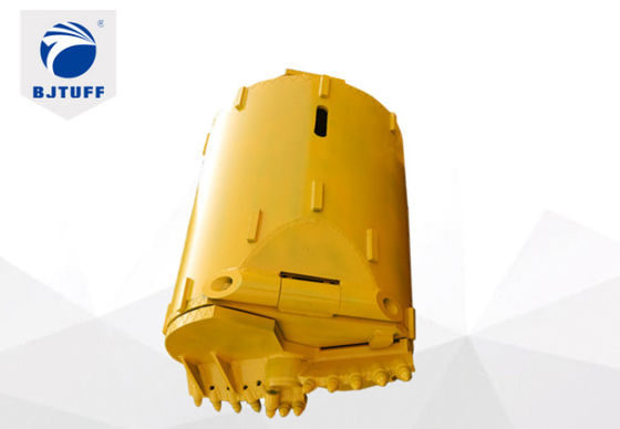 120cm Forging Welding Hard Rock Drilling Bucket 13 Bullet Teeth For Drilling Rig