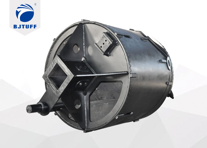 Double bottom and double cut drill bucket with bullet teeth